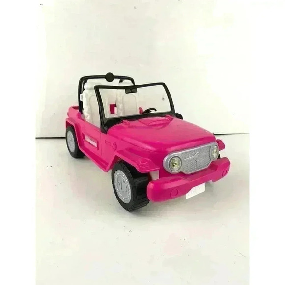 Barbie Doll Pink Jeep Car 2012 Beach Party Vehicle Y6856 - Picture 13 of 16
